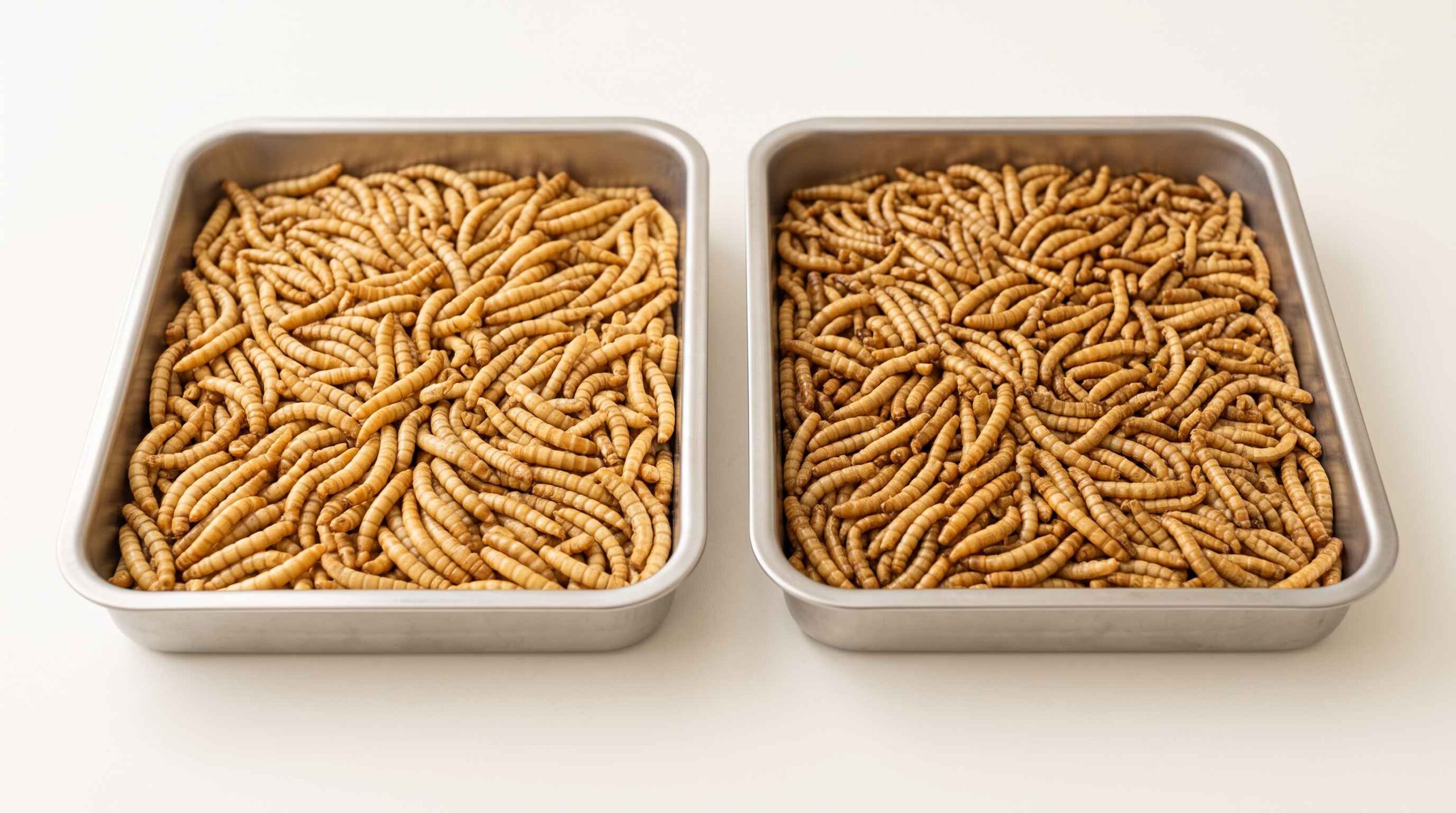 Microwave dried mealworms compared with hot-air-dried mealworms for B2B buyers