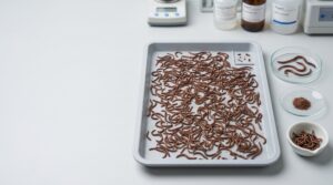 Dried earthworm specifications for ash moisture and cleanliness in B2B quality control