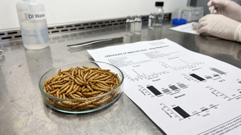 Protein bioavailability analysis and microwave processing for premium Wholesale Dried Mealworms