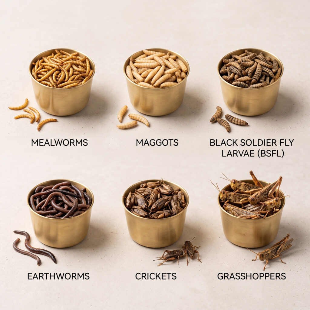 Wholesale dried insects product range