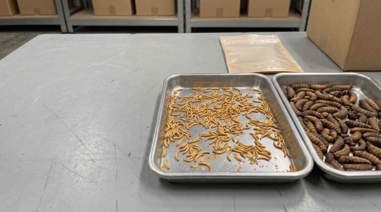 Importing bulk insects with commercial and compliance documents