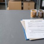 Bulk insect supply contract with dried insect samples and commercial purchasing documents